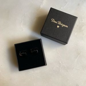 Dom Perignon black shield cufflinks